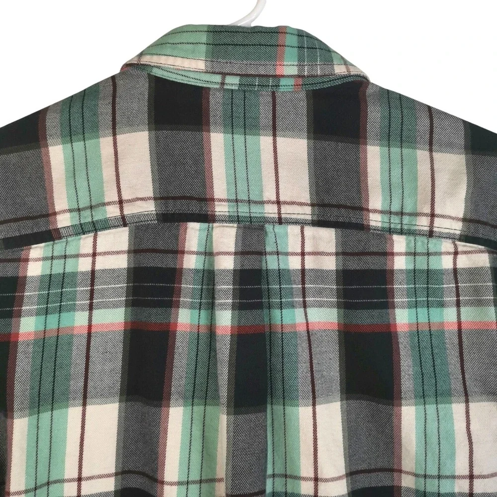 The North Face Shirt Mens Multicolor Plaid Flannel Long Sleeve Size M PIT 22in